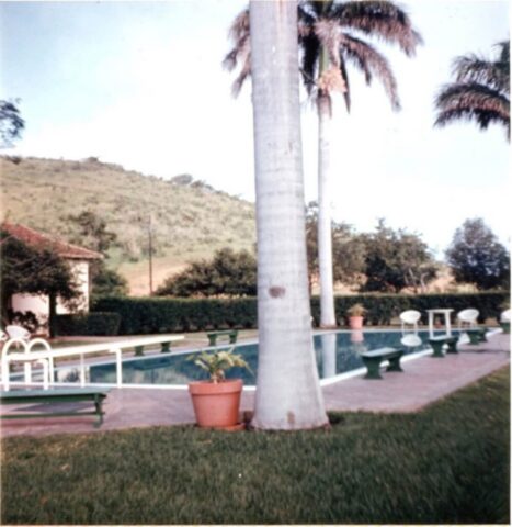 Pool at the US Embassy residence, Managua, Nicaragua, 1967. ©KMC