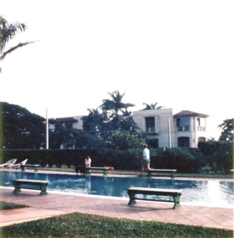 US Embassy residence pool, Managua, Nicaragua, 1967. ©KMC