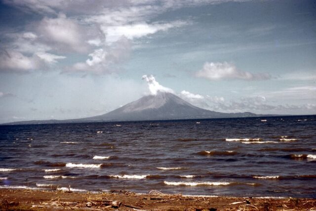 Volcán Concepción on Isla de Ometepe in Lake Nicaragua (Lago Cocibolca), Nicaragua, 1958. ©KMC